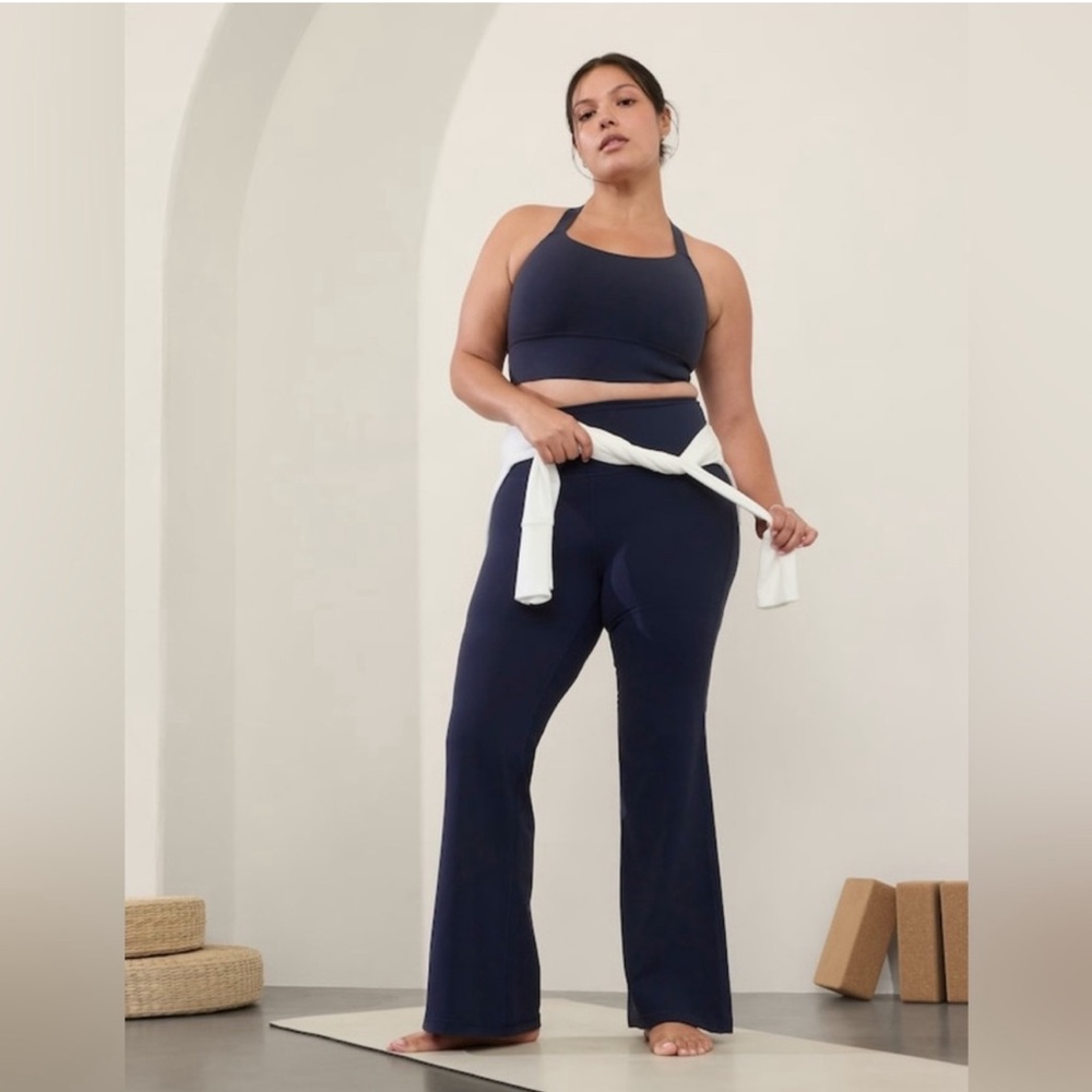 Athleta Navy Wide Leg Pants